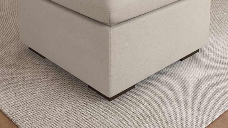 Bush Home Sienna Modular Storage Ottoman in Mist Taupe