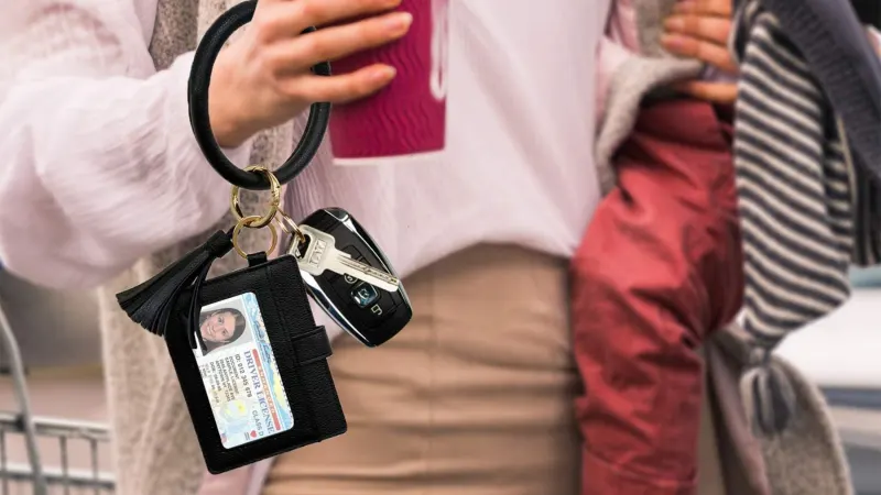 Ciana Credit Card Holder Wristlet & Keychain