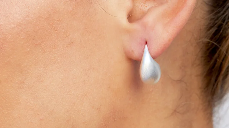 Savvy Cie Teardrop Huggie Earrings