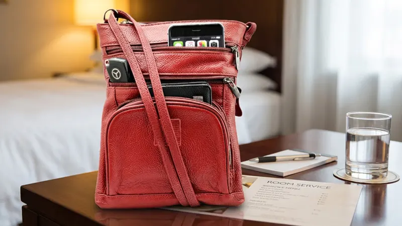 Steeltime NY Genuine Leather Crossbody Bag