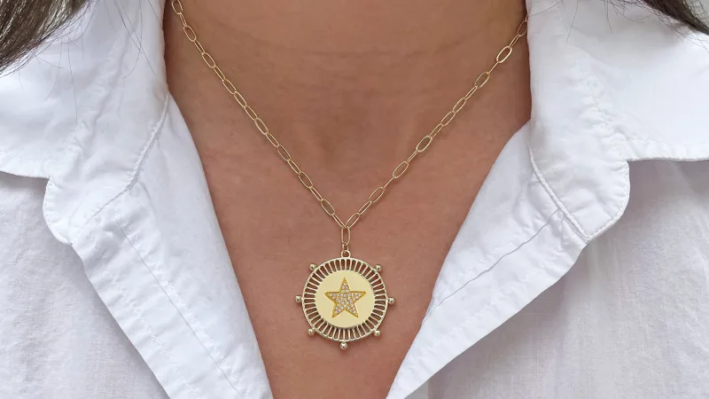 Jennifer Miller 1" Medallion Necklace