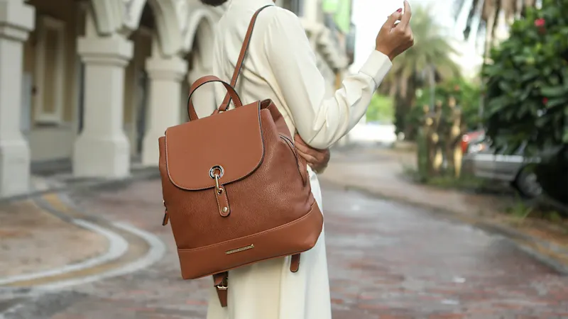 MKF Collection Laura Vegan Leather Backpack