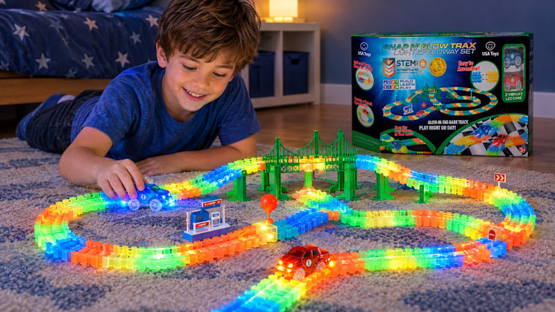 The Glow-In-The-Dark Racetrack Set