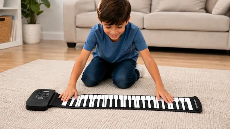 The Roll-Up Electronic Piano