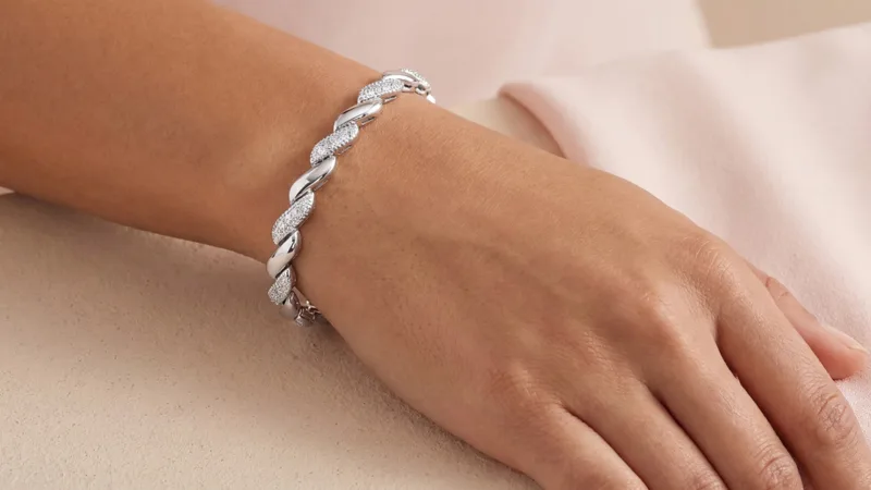 Jaclyn Smith 1 Carat Sparkling Moissanite San Marco Bracelet