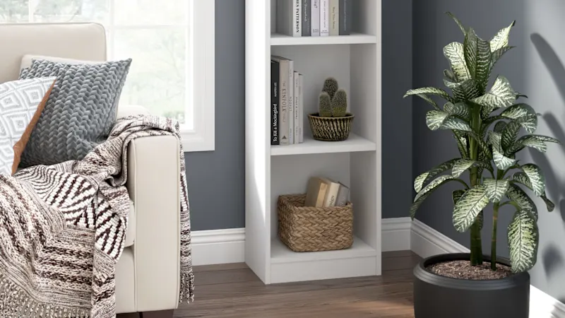 Universal 17W Narrow 5 Shelf Bookcase