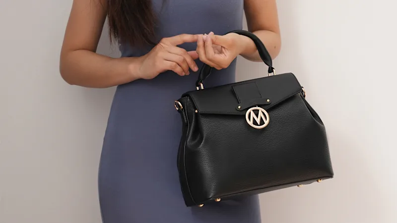 MKF Collection Aurora Satchel Handbag & Wallet Set by Mia K