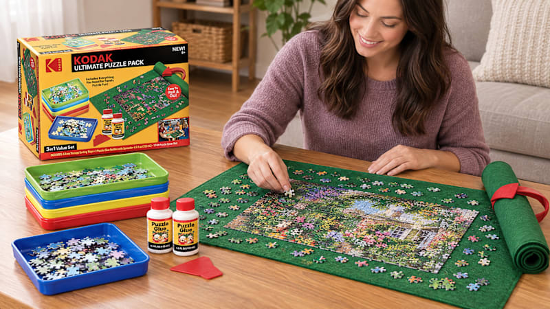 Kodak Ultimate Puzzle Pack with Puzzle Roll Mat & Puzzle Glue