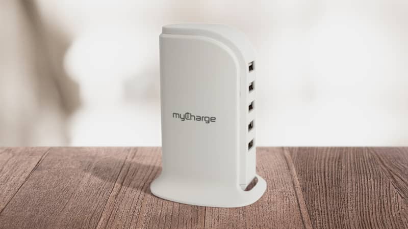 2-Pack: MyCharge Power-Hub 5 5-Port USB Tower