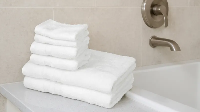 Bibb Home 6-Piece Combed Cotton Towel Set