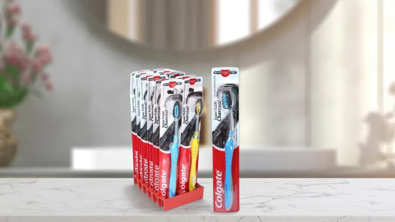 24-Pack: Colgate Super Flexi Charcoal Toothbrush