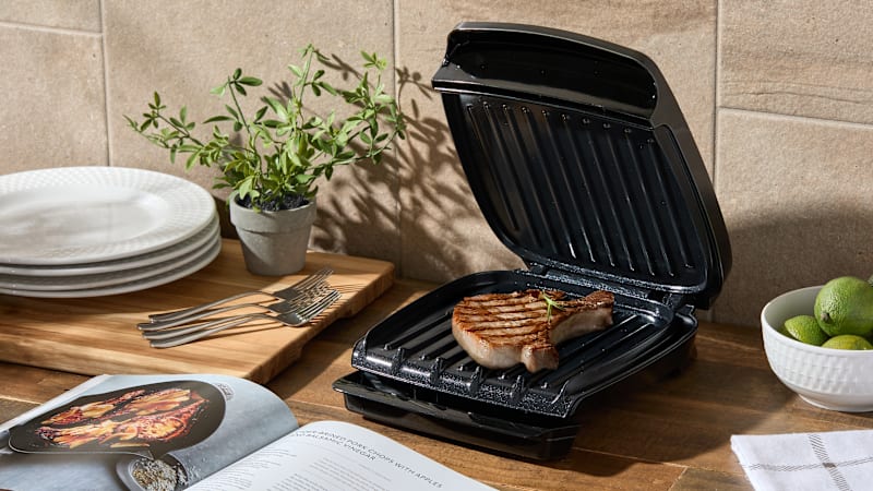 George Foreman 4-Serving Classic Electric Indoor Grill and Panini Press