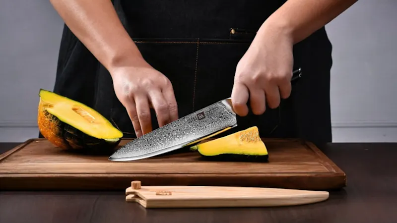 The Luxor Damascus Chef Knife