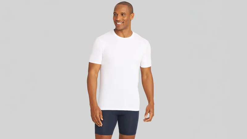 4-Pack: Tommy John Cool Cotton Short Sleeve Crew Neck