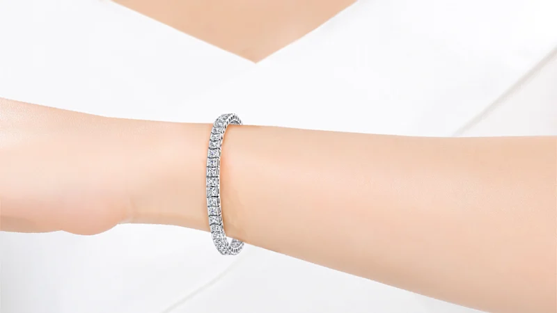 Genevive Camille Timeless Simulated Diamond Tennis Bracelet