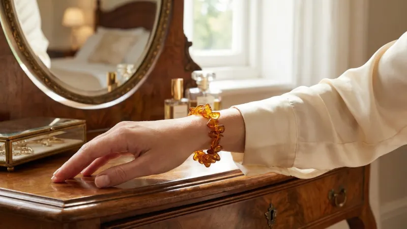 The Genuine Baltic Amber Nugget Bracelet