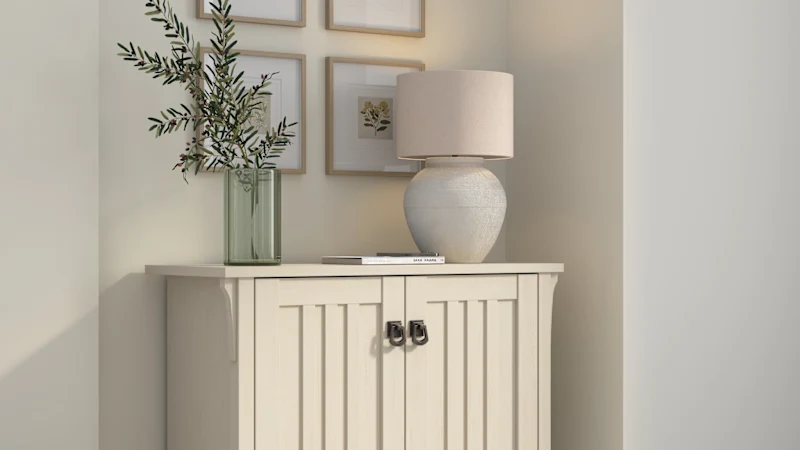 Salinas Small Storage Cabinet with Doors and Shelves
