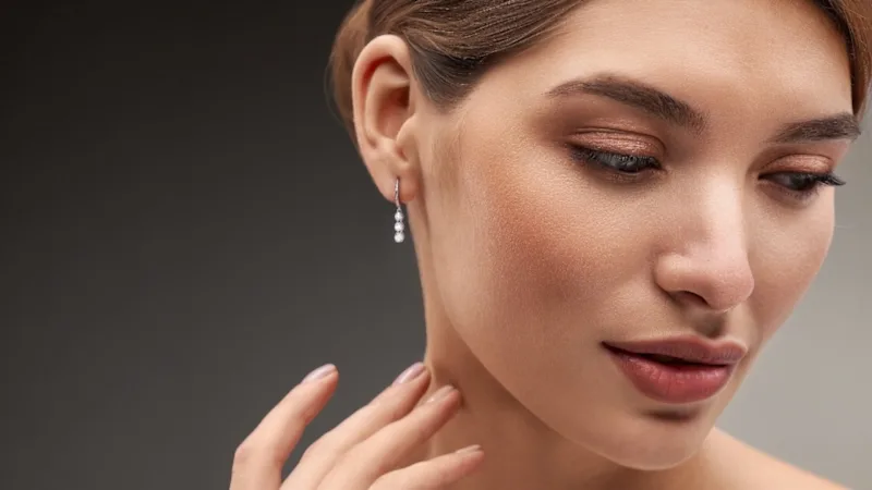The Three-Stone Lab-Grown Diamond Earrings