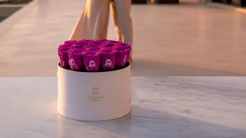 The "Just to See You Smile" Eternal Rose Arrangement