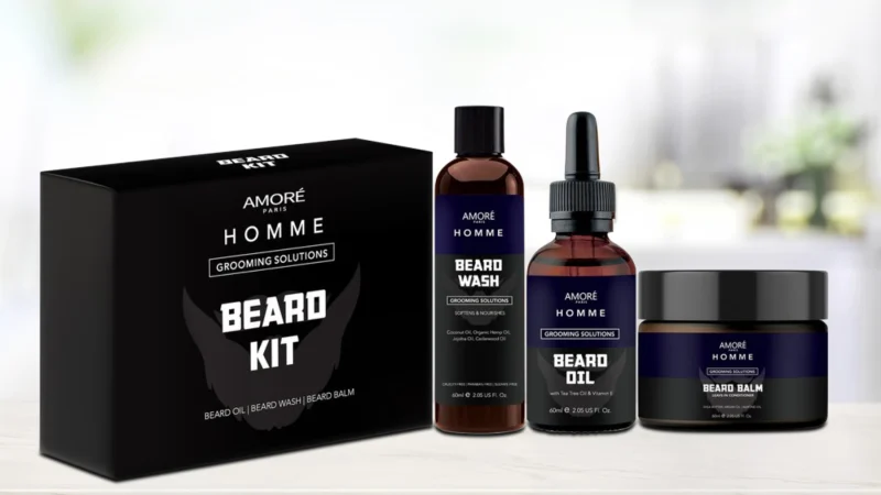 Amore Paris 3-Piece Ultimate Beard Care And Grooming Kit