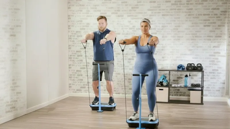 Lifepro Vibration Plate Exercise Machine with Handlebar & Magnetic Acupoints