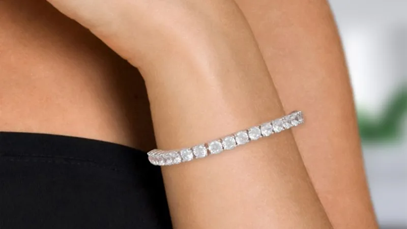 Genevive Clermont 5mm Round Prong Set Tennis Bracelet