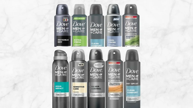 10-Pack: Dove Antiperspirant Spray Deodorant for Men