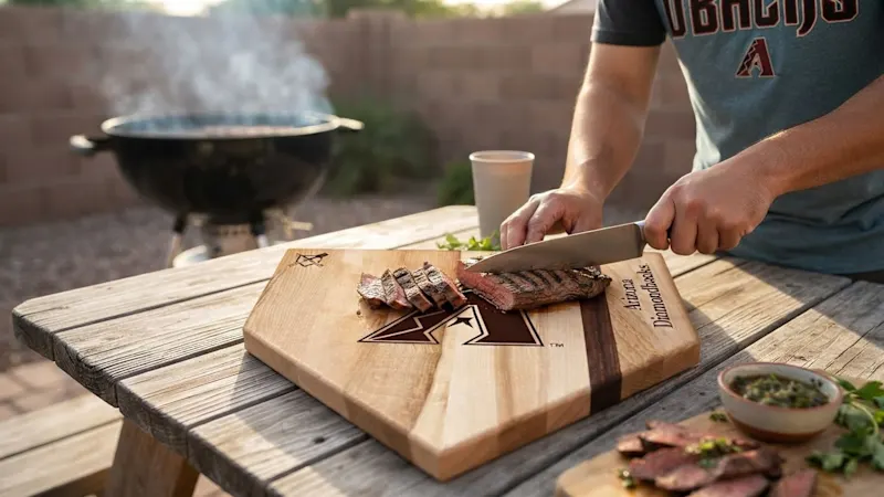 The Major League Home Plate Cutting Board