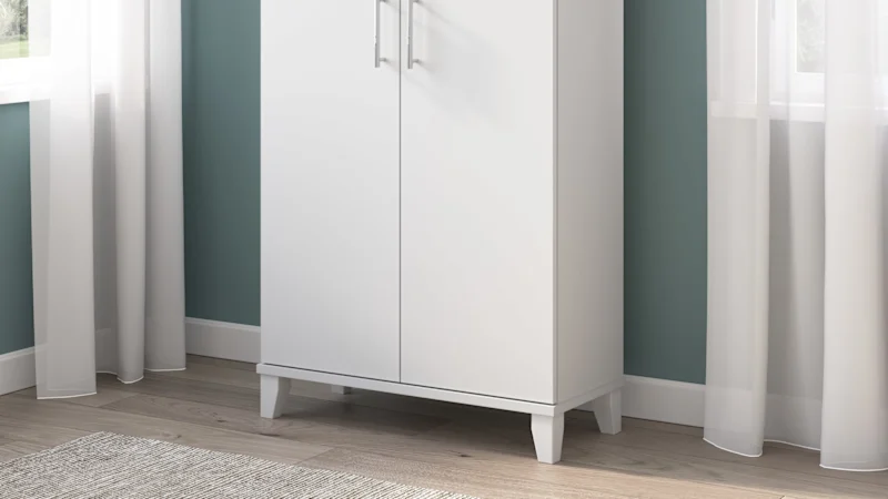 Somerset Tall Storage Cabinet with Doors and Shelves