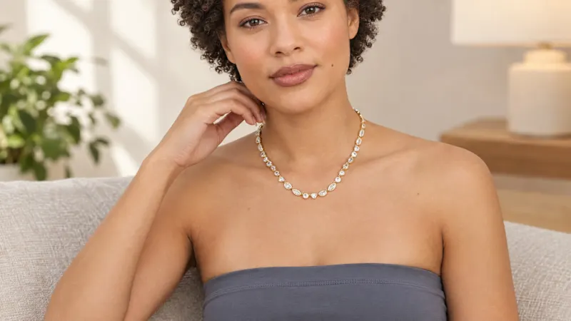 Savvy Cie Bezel Set Mixed Shape Cubic Zirconia Jewelry