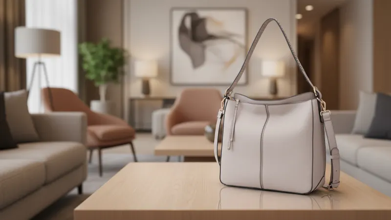 Malibu Skye Claire Handbag with Whipstitching Detail Handle