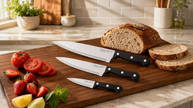 Ginsu 3-Piece Kiso Chef and Paring Knives Set