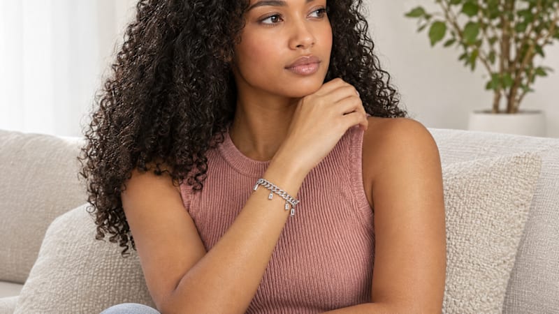 Savvy Cie Curb Chain Fringe Necklace or Bracelet