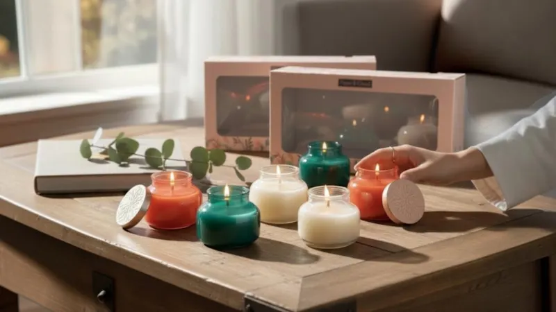 6-Pack: Papier & Chaud Scented Candle with Metal Lid
