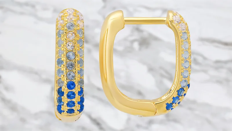 Kylie Harper Ombre Hoop Earrings
