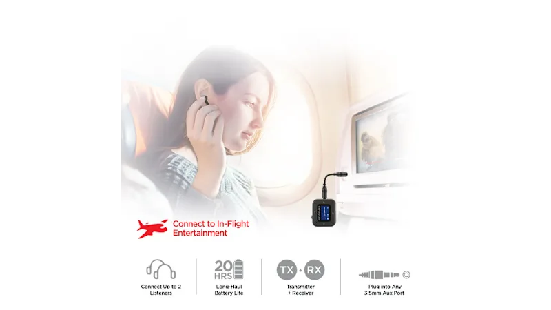 HyperGear IntelliCast Flight Audio Transmitter & Receiver