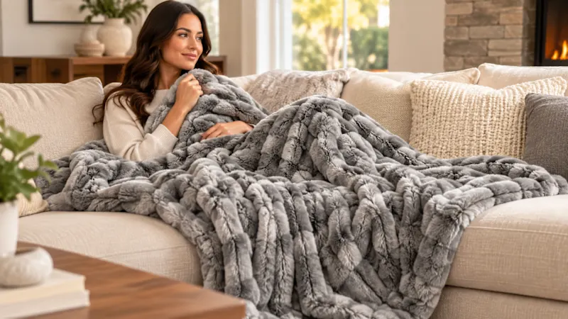 The Four-Way Stretch Faux Fur Blanket