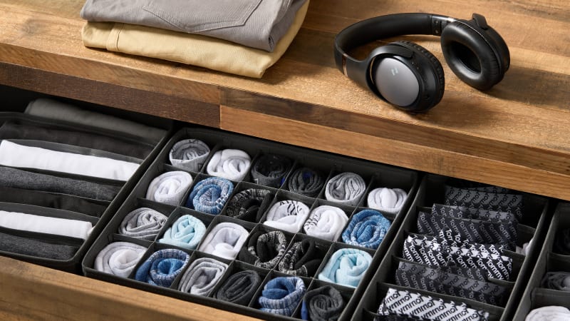 Tidy & Co. 4-Piece Collapsible Fabric Storage