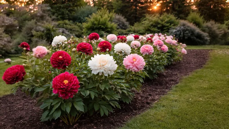 The Mixed Colorful Bare Root Peonies