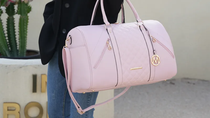 MKF Collection Allegra Vegan Leather Duffle Bag by Mia K
