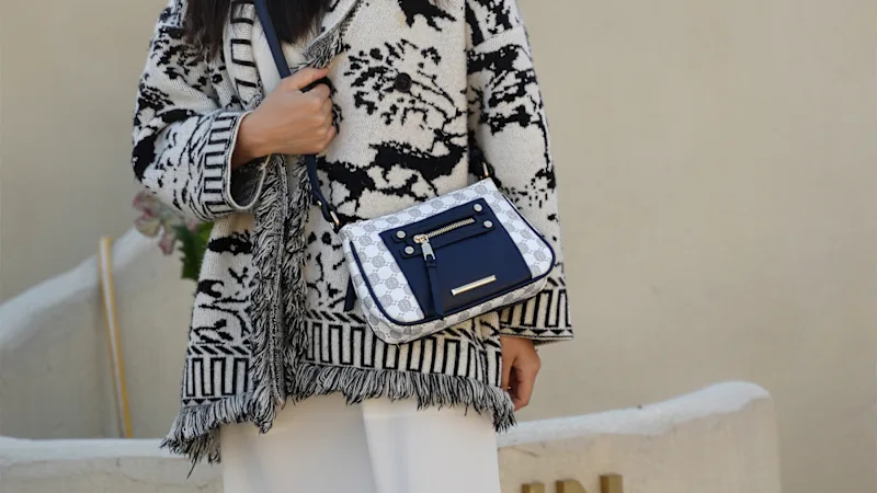MKF Collection Essie Circular Print Crossbody Bag by Mia K.