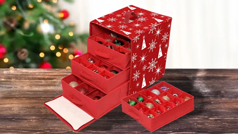 The Holiday Ornament Organizer Box
