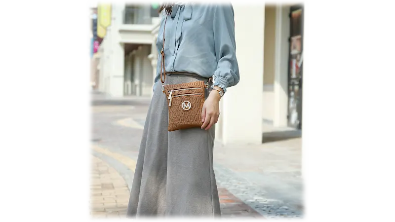 MKF Collection Andrea Milan M Signature Crossbody Bag by Mia K.