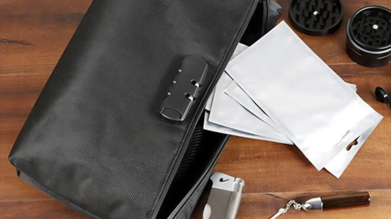 Durable Smell Proof Stash Bag with Combination Lock