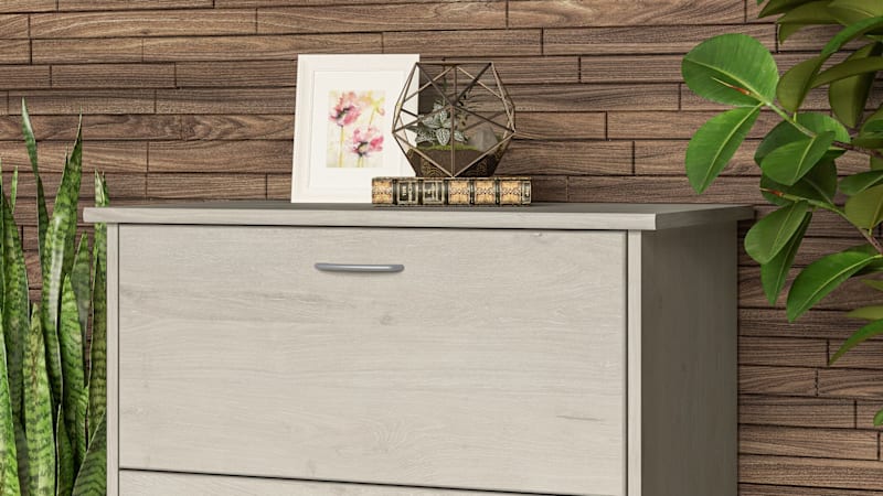 Cabot 2 Drawer Lateral File Cabinet in Linen White Oak