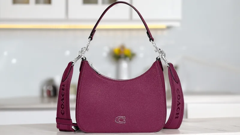 Coach Unisex Hobo Crossbody Bag in Crossgrain Leather