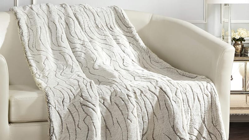 Chic Home Ultra Plush Throw Blanket with Sherpa Lined Backing