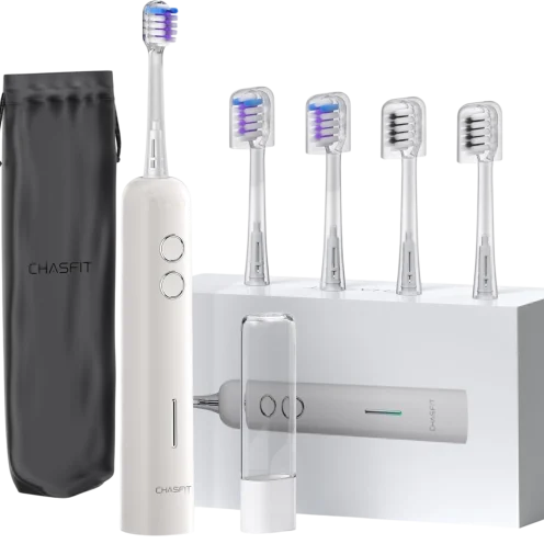 3 Modes Oscillating Sonic Toothbrush with 4 Brush Heads (4 Colors) only $14.99