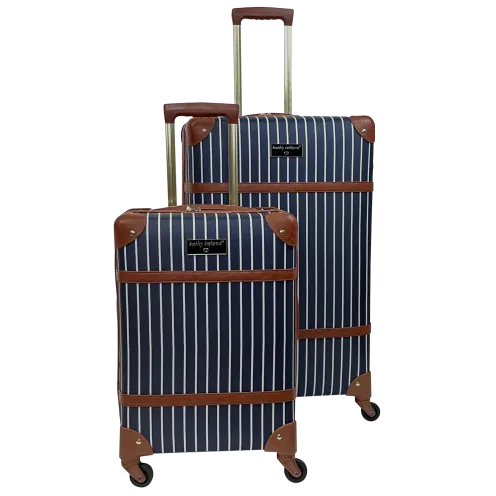 2-Piece Kathy Ireland Durable Vintage Trunk Luggage Set (2 Colors) only $99.99
