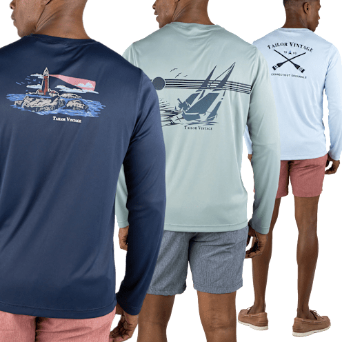 3-Pack: Tailor Vintage UPF 50+ Sun Shirts